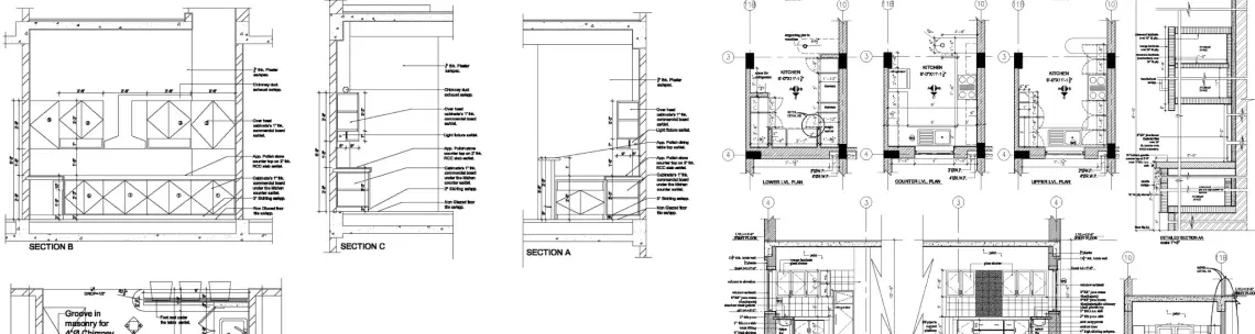 Kitchen Cabinet Drawings